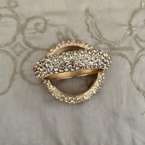 Gold rhinestone bangles - Picture 2 of 8